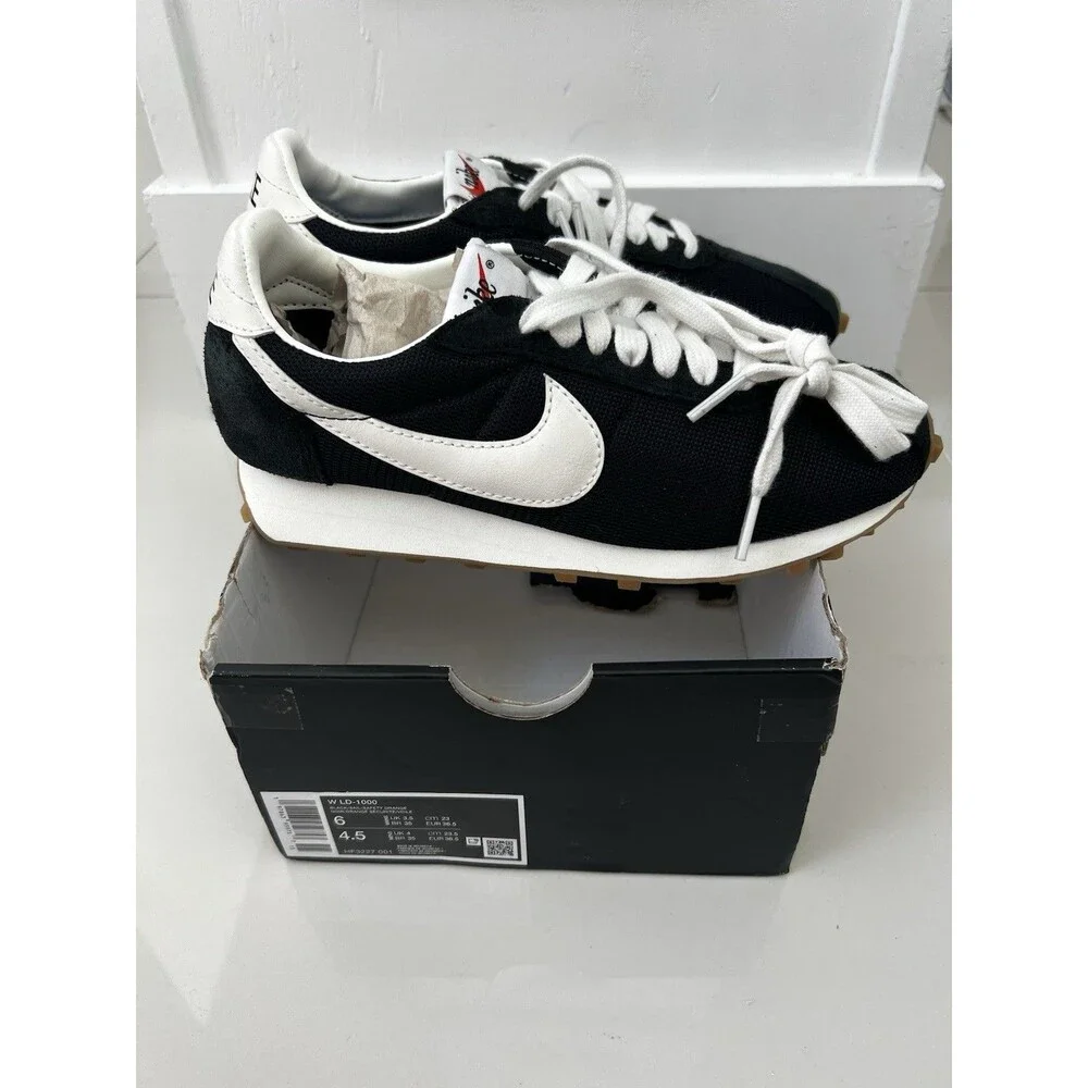 NIKE LD 1000 Black White Sail Safety Orange Classic Colorway NEW Womens 6 4.5 y - Picture 5 of 16